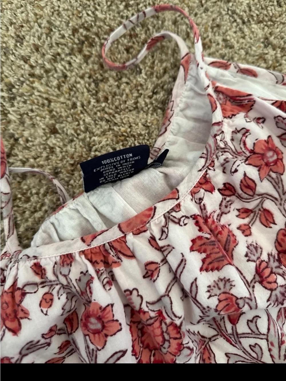 Madison Mathews 100% Cotton Pink Floral Maxi Dress size XS/Small - Picture 8 of 12